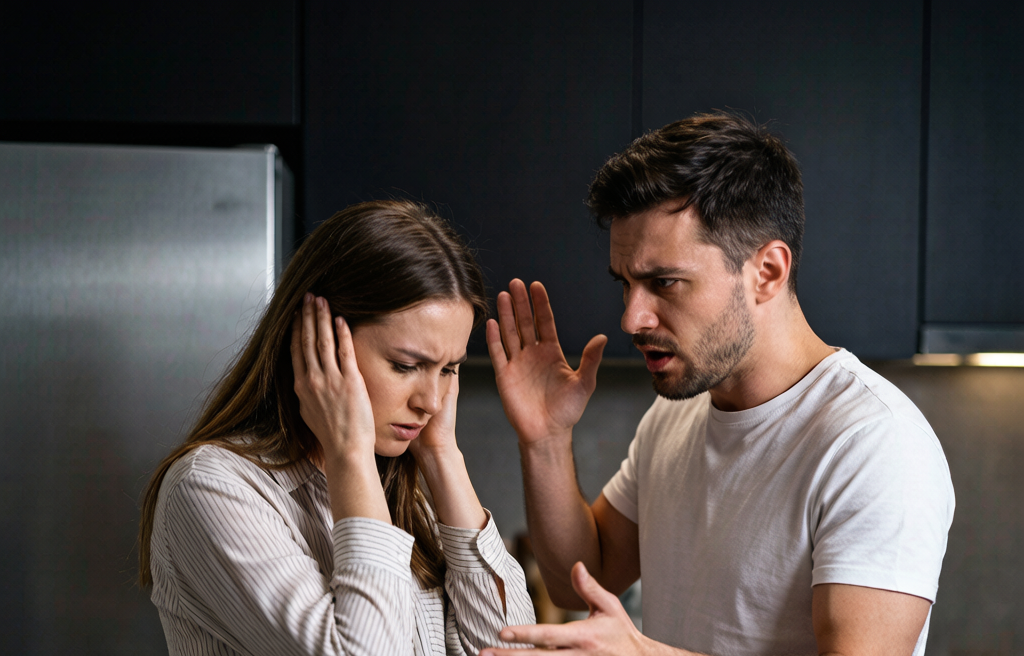 Couple sitting calmly having an honest deeper conversation about what really matters